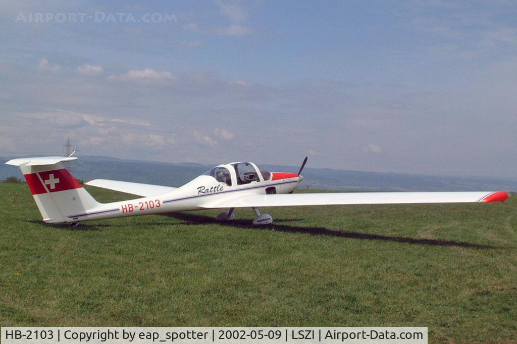 HB-2103, 1985 Grob G-109B C/N 6355, parked at Schupfart-Airport