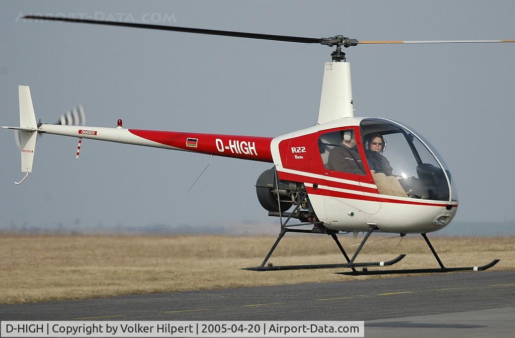 D-HIGH, Robinson R22 Beta C/N 2171, still with the old colours
