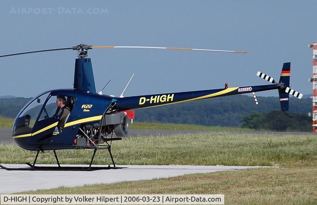 D-HIGH, Robinson R22 Beta C/N 2171, now with the new colours