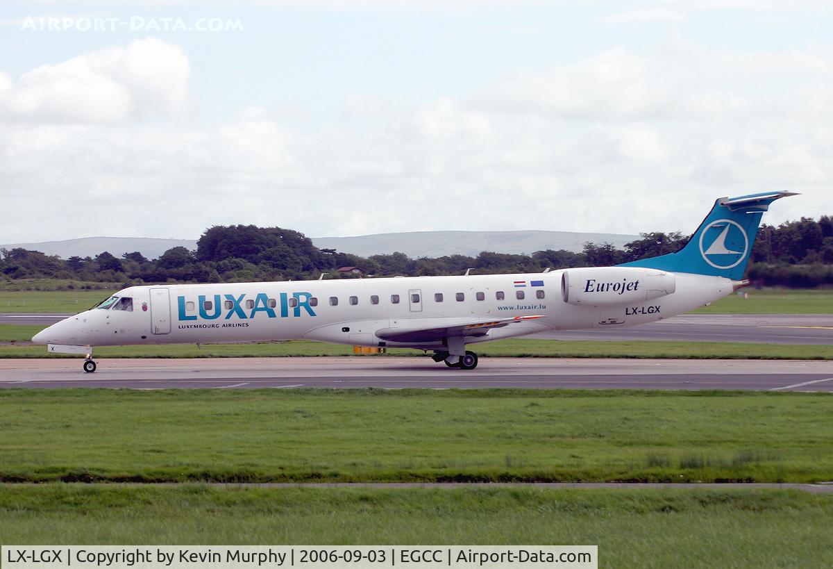 LX-LGX, 1999 Embraer EMB-145LU (ERJ-145LU) C/N 145147, Luxair commuter.