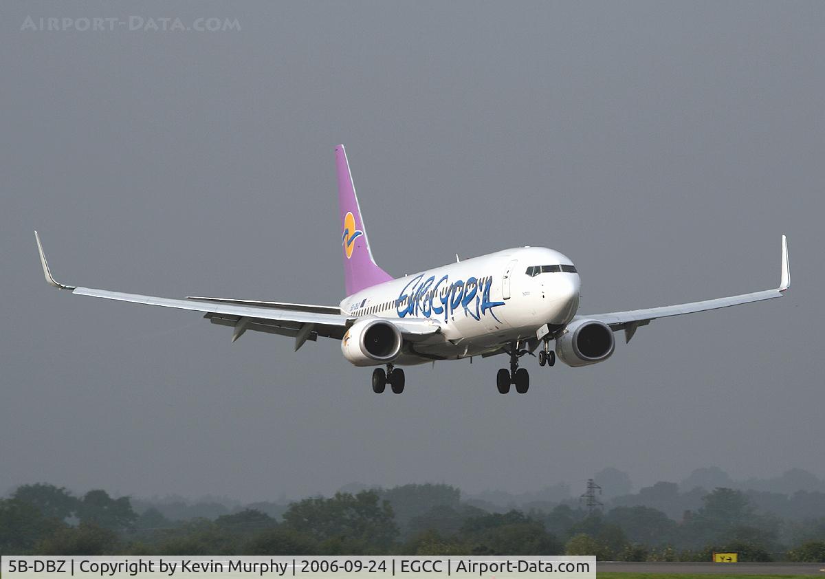 5B-DBZ, 2006 Boeing 737-8BK C/N 33030, Eurocypria Purple tail