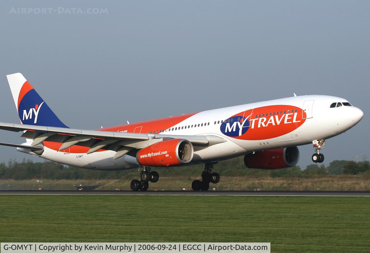 G-OMYT, 1999 Airbus A330-243 C/N 301, My T A330 touchdown 06R