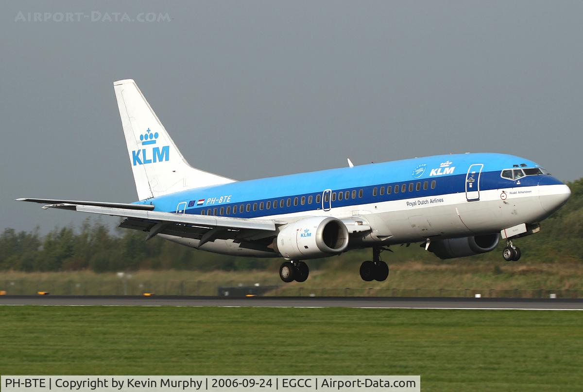 PH-BTE, 1993 Boeing 737-306 C/N 27421, KLM 737 touchdown 06R