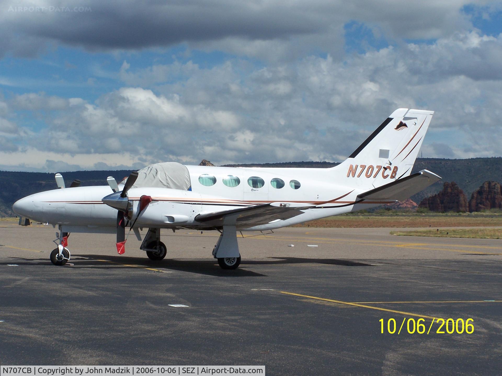 N707CB, 1980 Cessna 425 Corsair C/N 425-0023, Sedona Airport