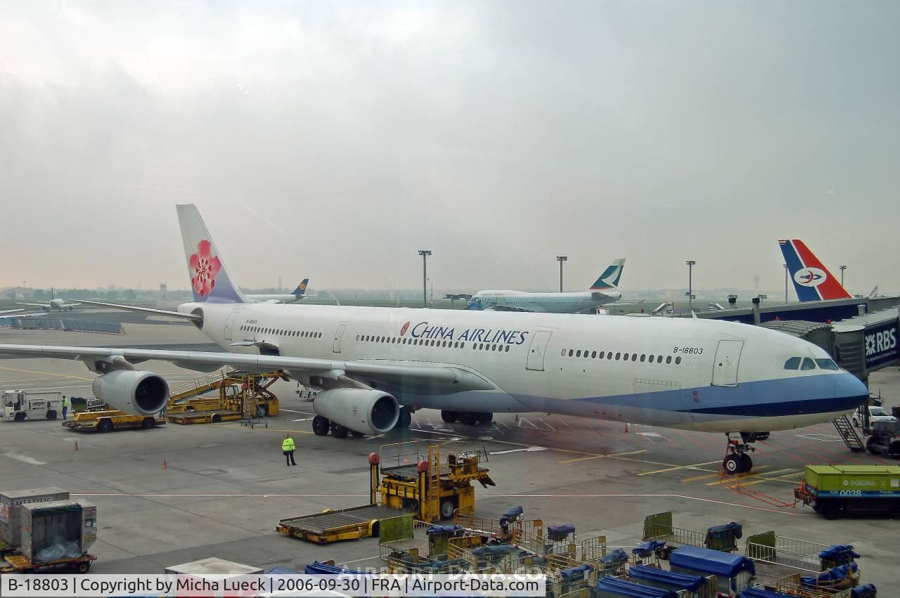 B-18803, 2001 Airbus A340-313 C/N 411, At Frankfurt