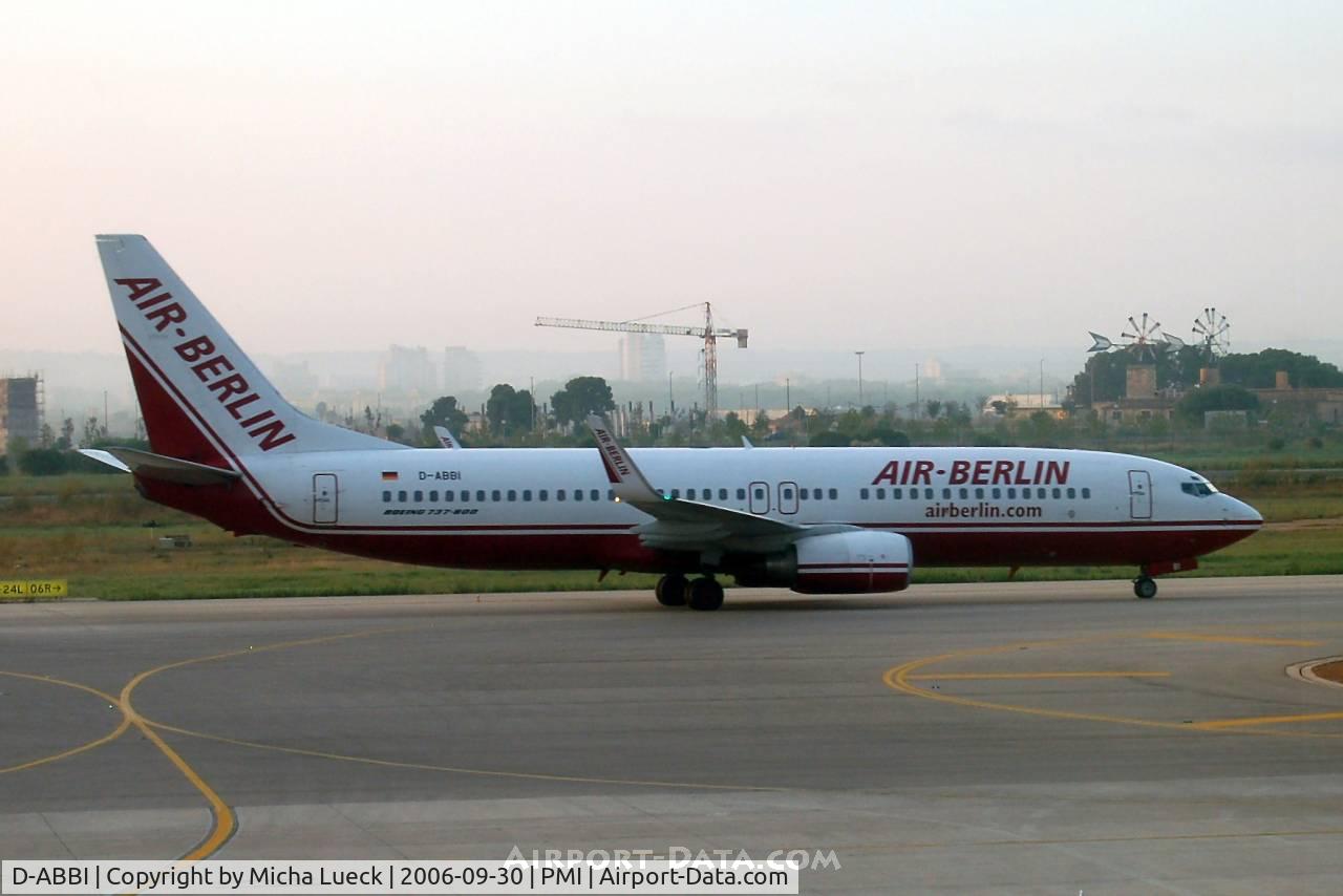 D-ABBI, 2003 Boeing 737-86J C/N 32920, Early morning in Palma