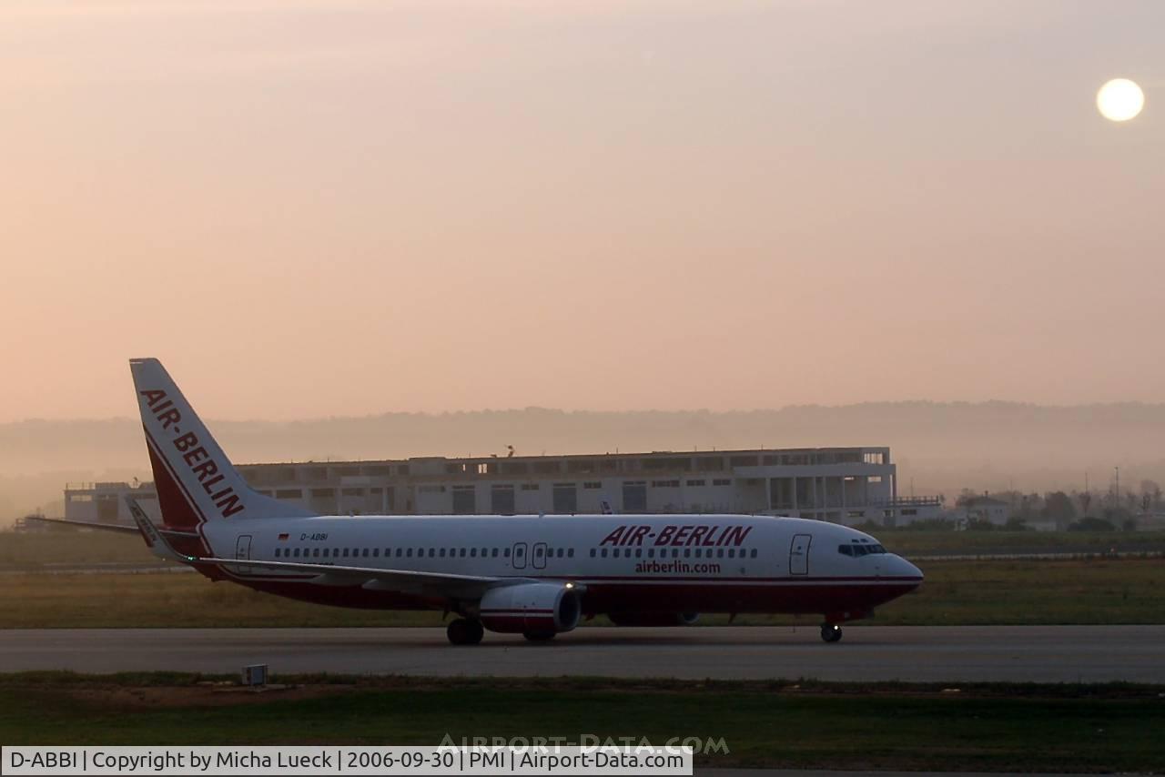 D-ABBI, 2003 Boeing 737-86J C/N 32920, Beautiful sunrise in Palma de Mallorca