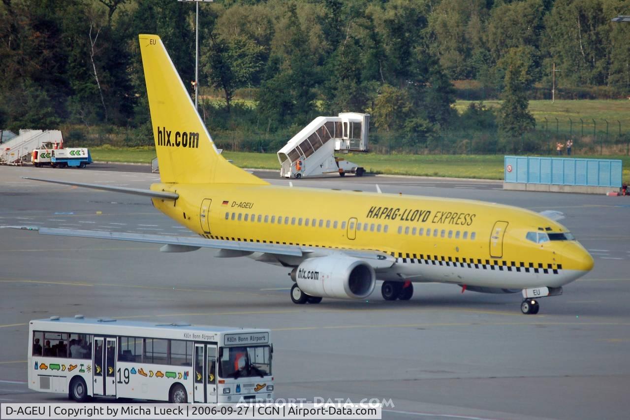 D-AGEU, 1998 Boeing 737-75B C/N 28104, At Cologne/Bonn