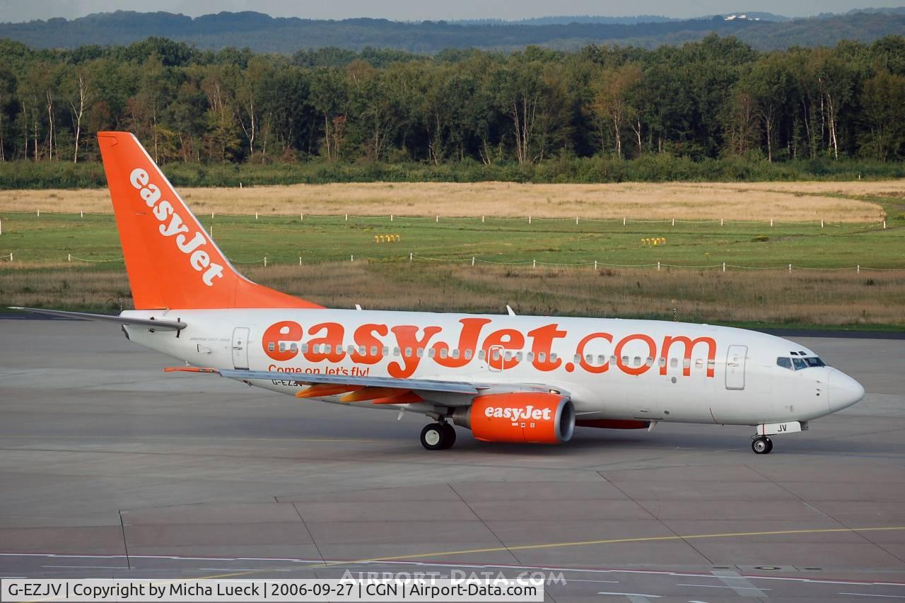 G-EZJV, 2003 Boeing 737-73V C/N 32417, Taxiing to the runway for take-off