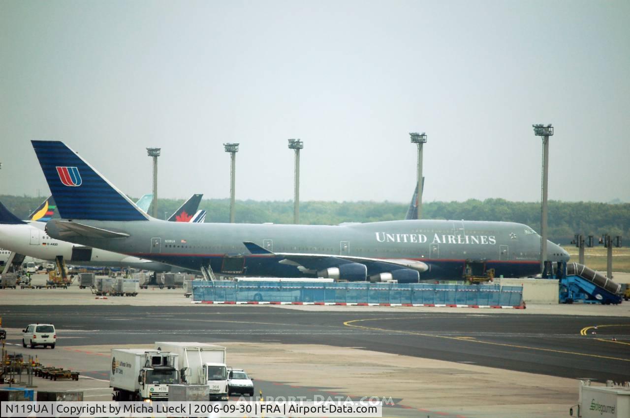 N119UA, 1999 Boeing 747-422 C/N 28812, At Frankfurt