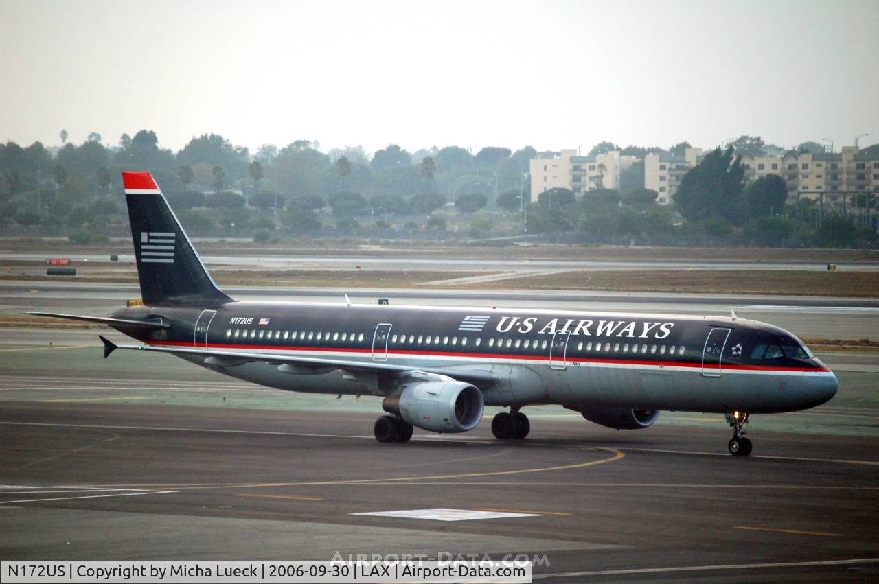 N172US, 2001 Airbus A321-211 C/N 1472, Taxiing to the runway for take-off