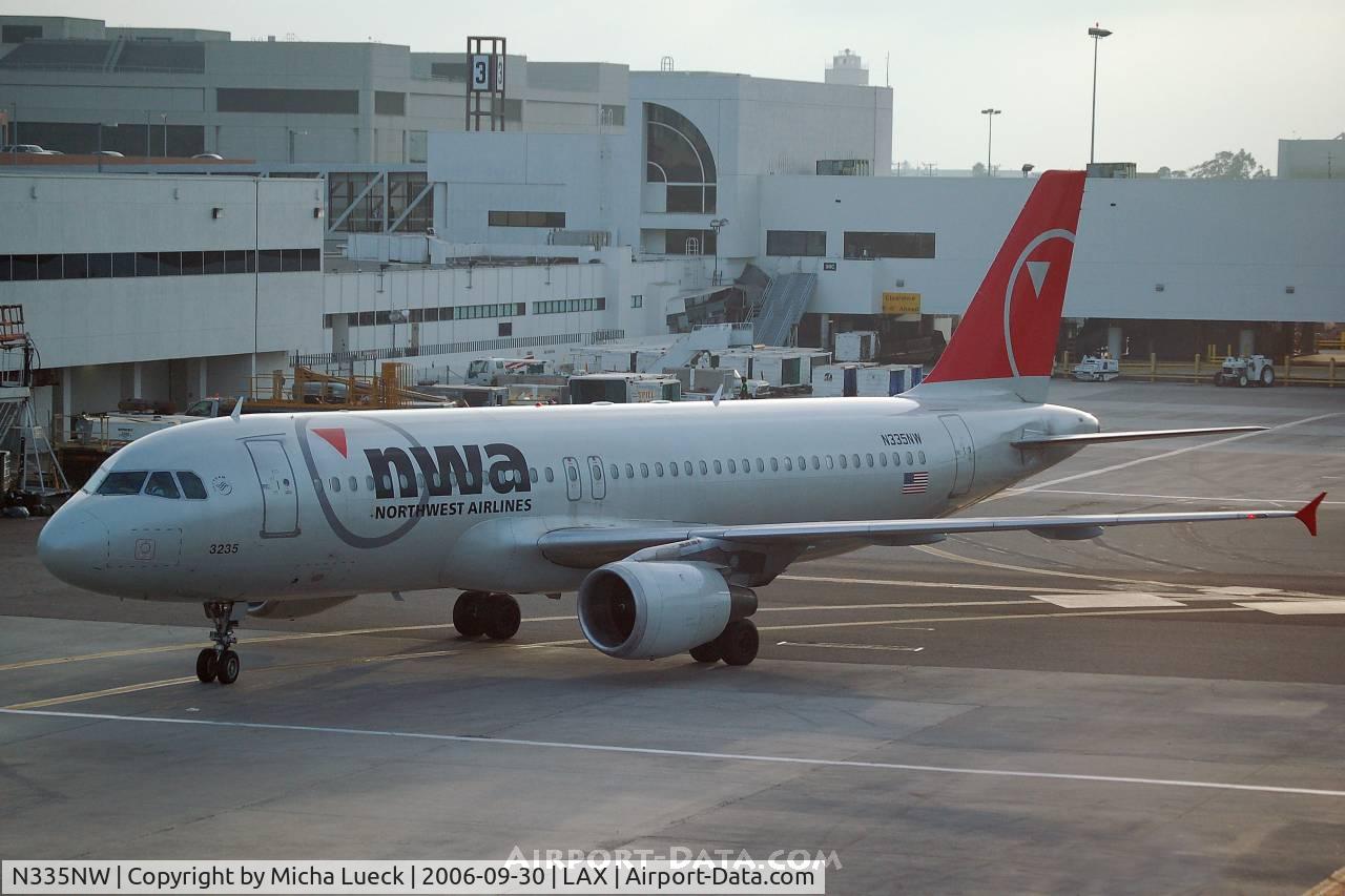 N335NW, 1992 Airbus A320-212 C/N 340, Arriving at the gate
