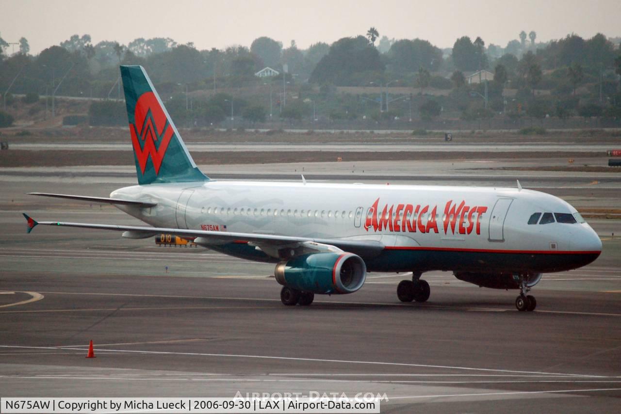 N675AW, 2005 Airbus A320-232 C/N 2405, Taxiing to the runway for take-off