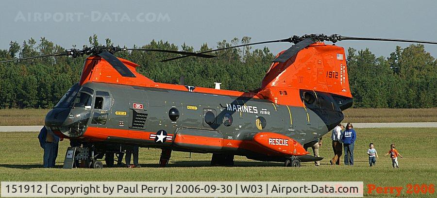151912, Boeing Vertol CH-46A Sea Knight C/N 2060, Pedro, a quite well-known SAR helo from Cherry Point MCAS