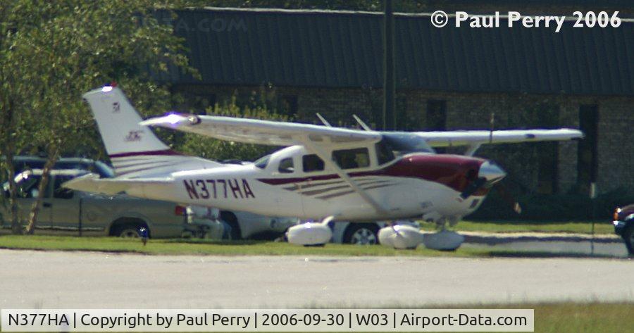 N377HA, 2004 Cessna T206H Turbo Stationair C/N T20608499, Parked as far away from the action as possible