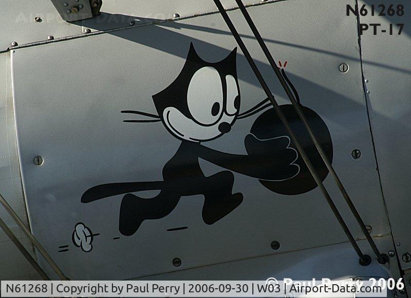 N61268, 1942 Boeing A75N1(PT17) C/N 75-3259, Better shot of the art on this Stearman, repeated on the port side as well
