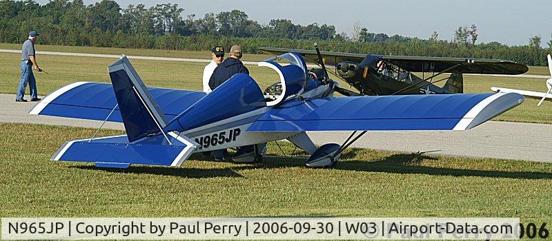 N965JP, 2002 Ison Aircraft Mini-Max 1600R C/N 1062, Small homebuilt in from PGV, I think
