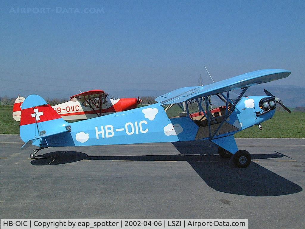 HB-OIC, 1944 Piper L-4J Grasshopper (J3C-65D) C/N 12372, together with PA-12 HB-OVC