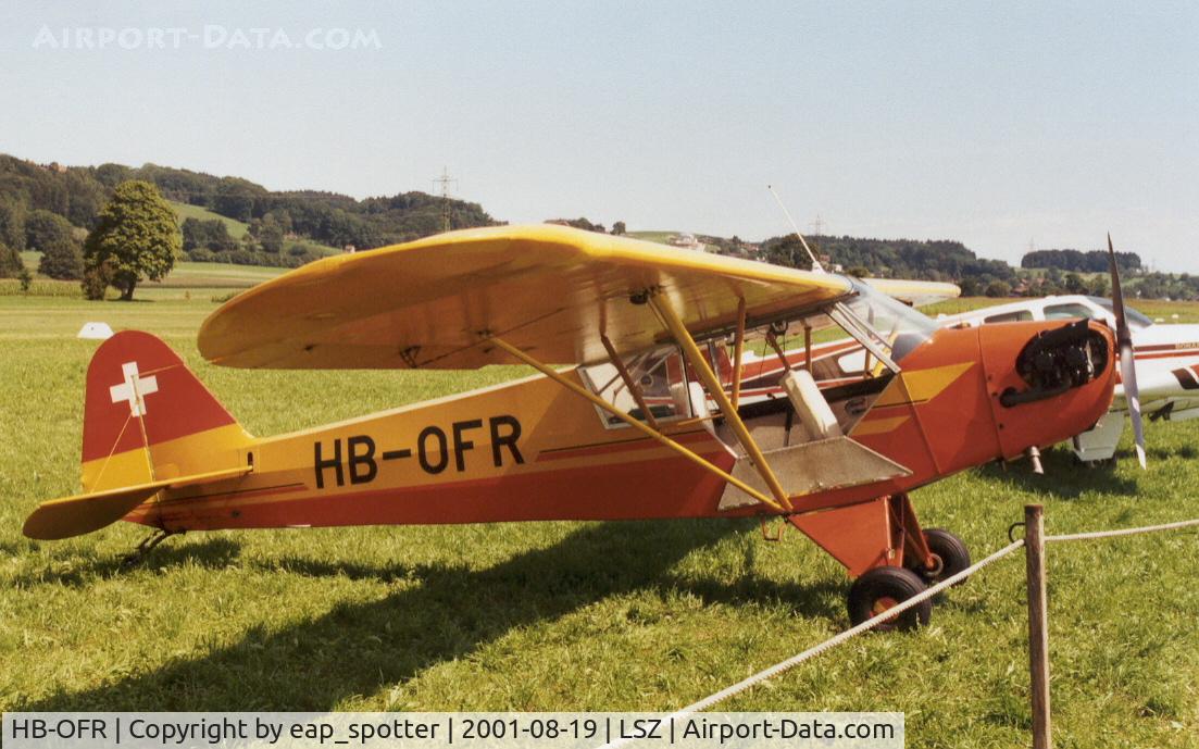 HB-OFR, 1945 Piper J-3C-65 Cub C/N 13285, Airdiplay at Lommis