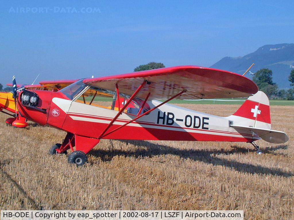 HB-ODE, 1944 Piper J3C-65 Cub Cub C/N 12866, Airdisplay at Kestenholz