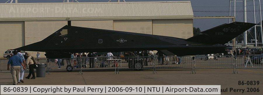 86-0839, 1986 Lockheed F-117A Nighthawk C/N A.4064, The spare for the Nighthawk demo team this weekend at Oceana