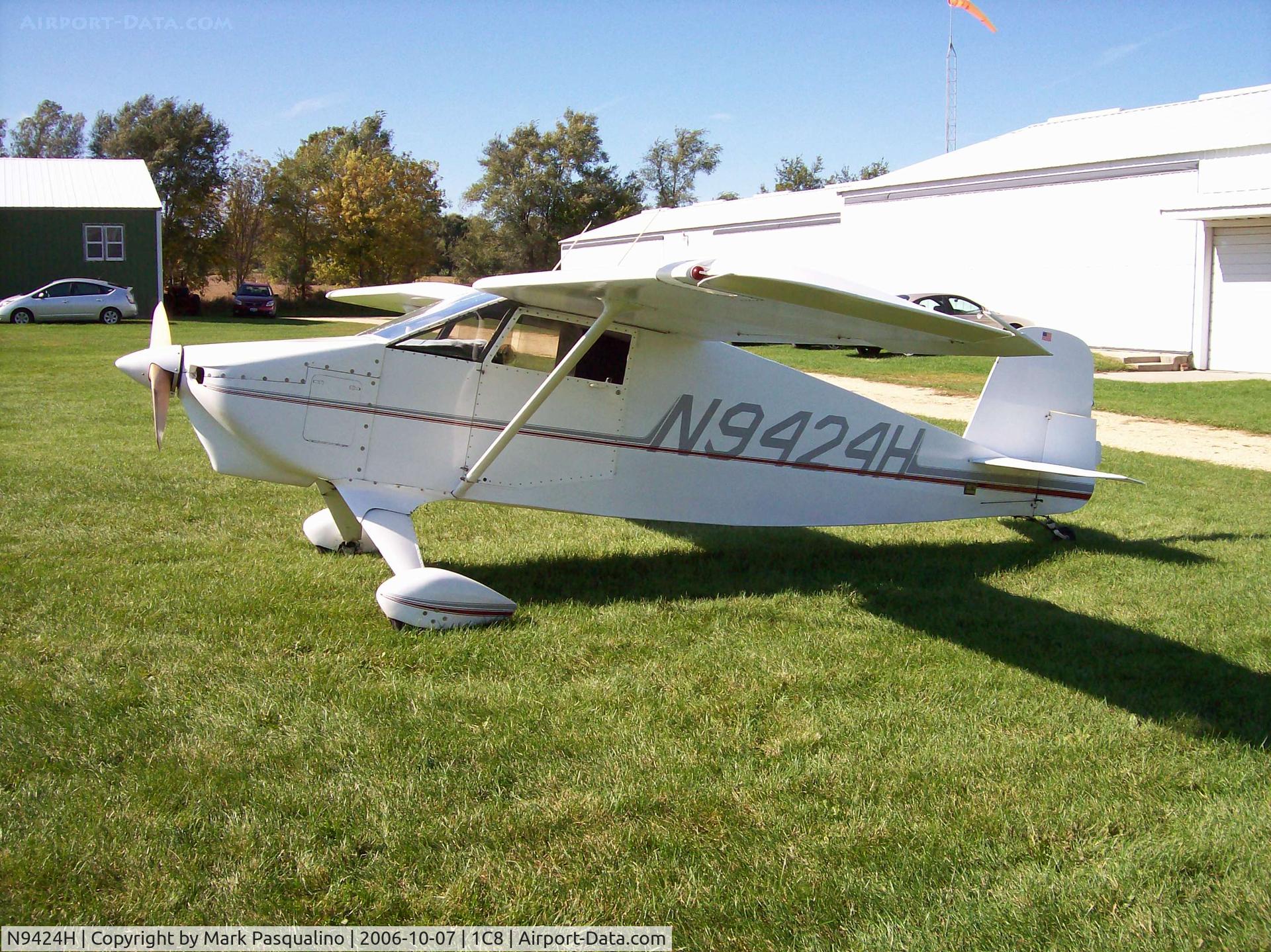 N9424H, 1962 Wittman W-8 Tailwind C/N 86, Tailwind W-8