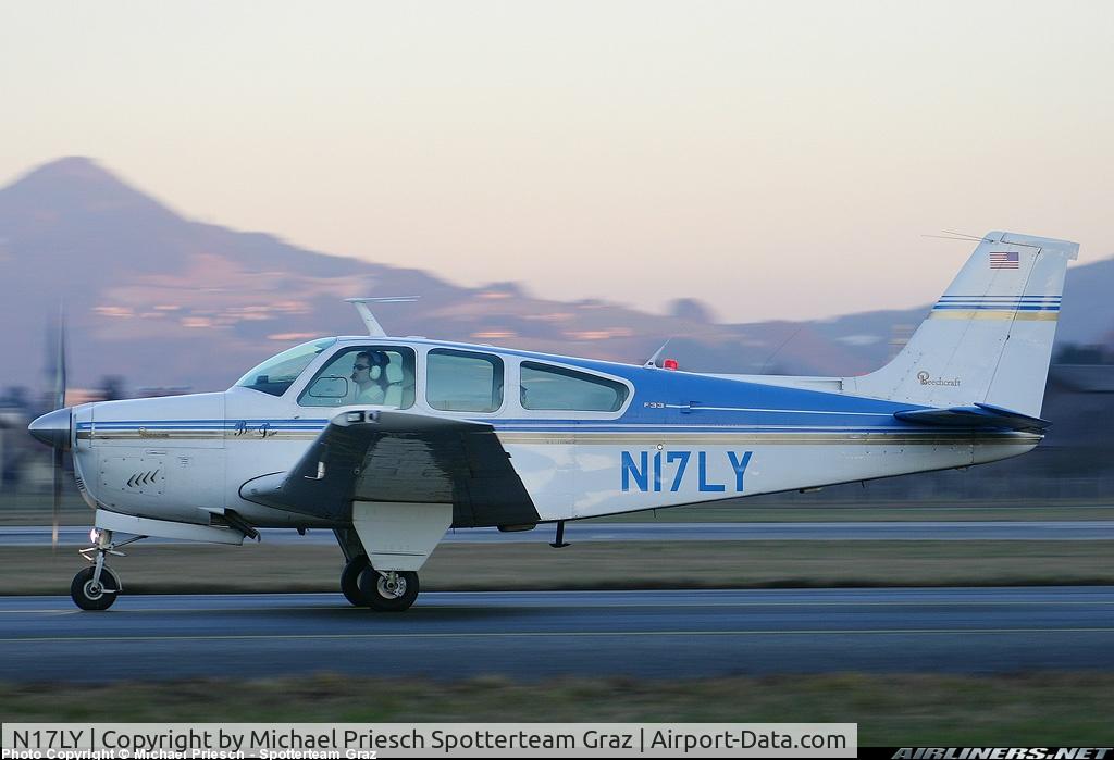N17LY, 1970 Beech F33 Bonanza C/N CD-1254, Landing at Graz