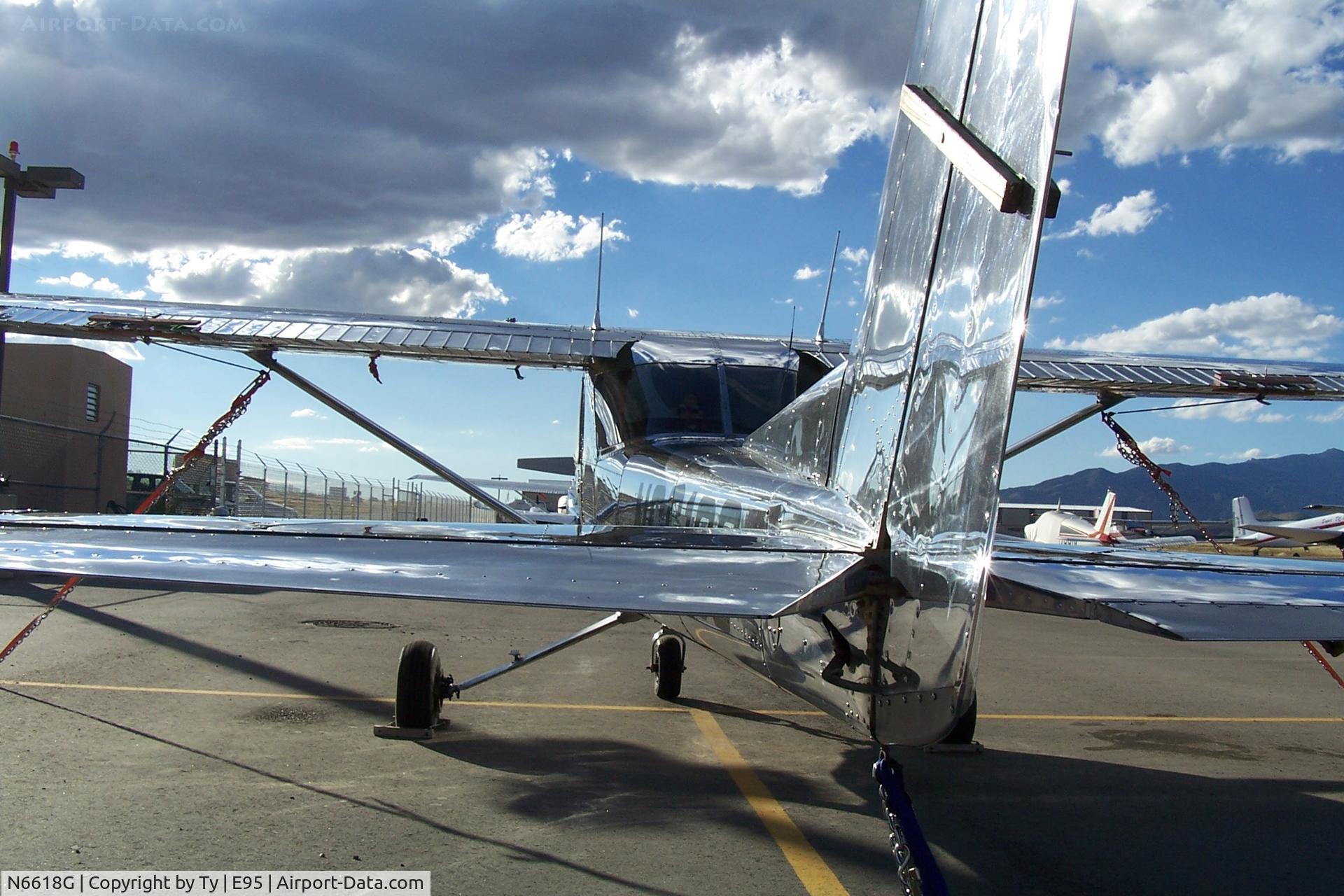 N6618G, 1970 Cessna 150L C/N 15072118, People say its blinding from the air!