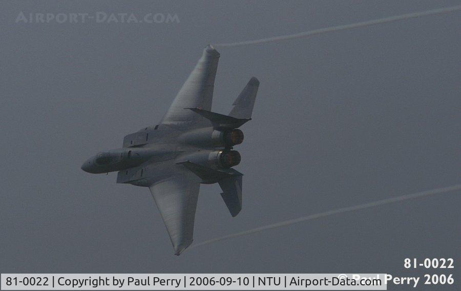 81-0022, 1981 McDonnell Douglas F-15C Eagle C/N 0738/C205, Hauling the Mighty Eagle around the sky, looking great