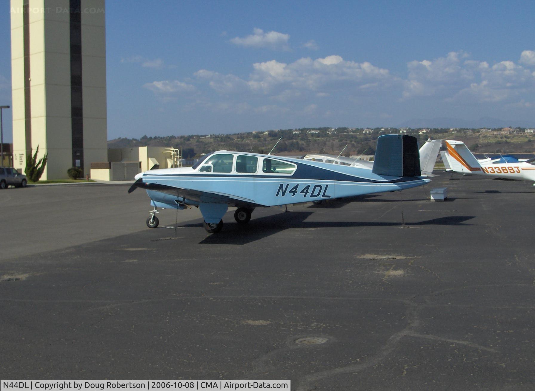 N44DL, 1956 Beech G35 Bonanza C/N D-4749, 1956 Beech G35 BONANZA, Continental E-225-8 225 Hp