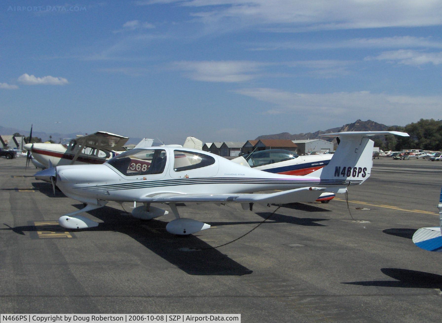 N466PS, 2005 Diamond DA-40 Diamond Star C/N 40.464, 2005 Diamond DA-40-180 DIAMOND STAR, Lycoming IO-360 180 Hp