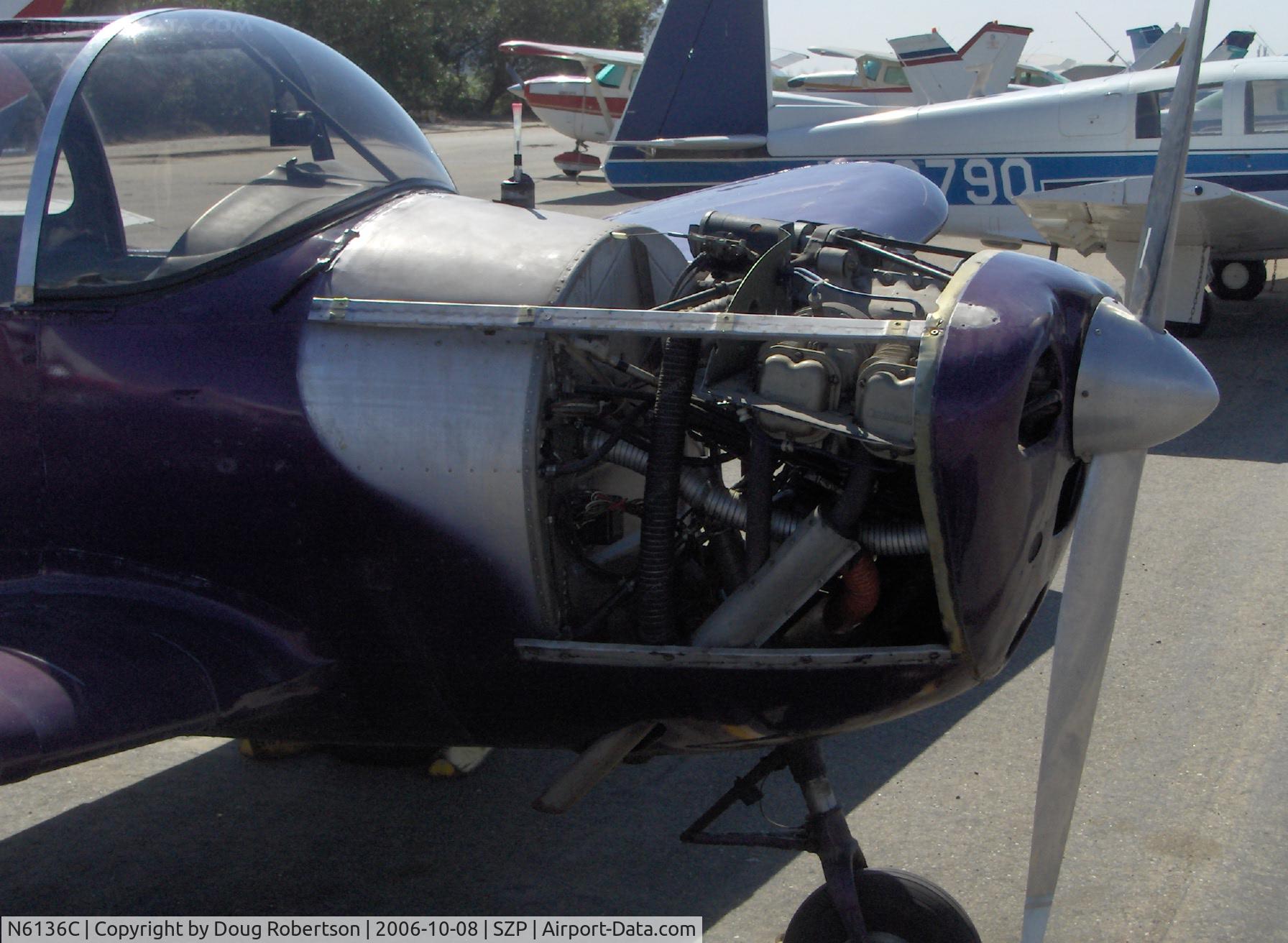 N6136C, 1956 Forney F-1 C/N 5607, 1956 Forney F-1 FORNAIRE AIRCOUPE, Continental C90-12 95 Hp for takeoff, maintenance