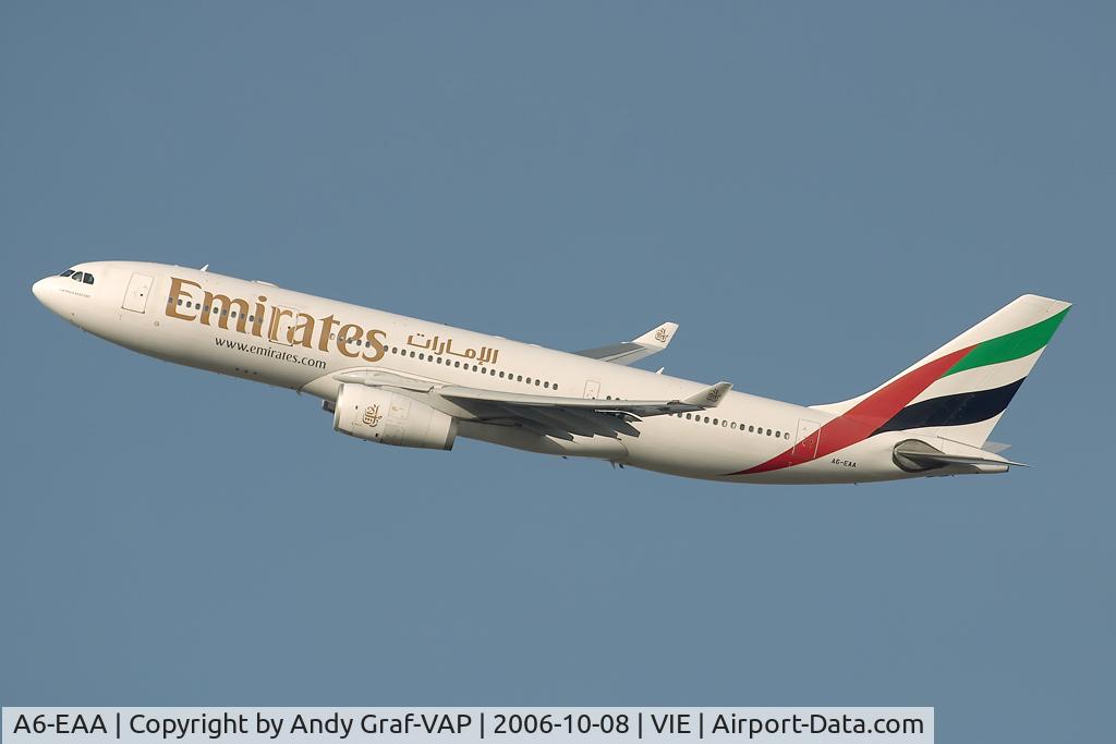 A6-EAA, 2000 Airbus A330-243 C/N 348, Just after take off RWY29.