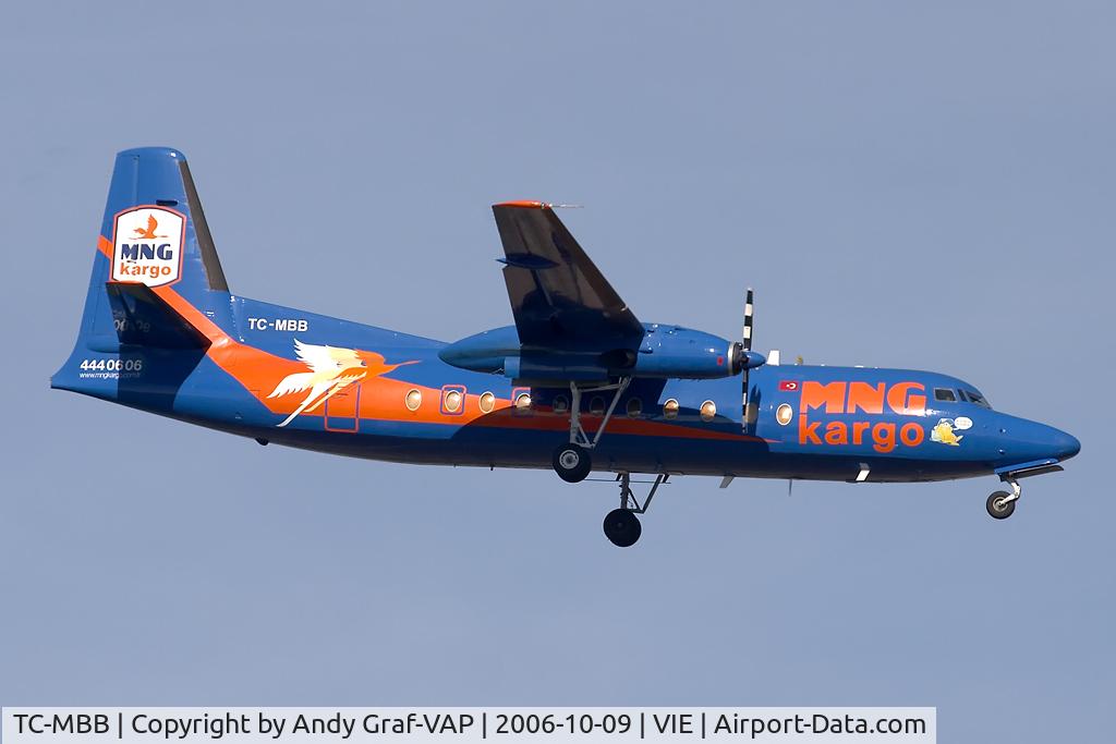 TC-MBB, 1983 Fokker F-27-500 Friendship C/N 10660, On final RWY11.