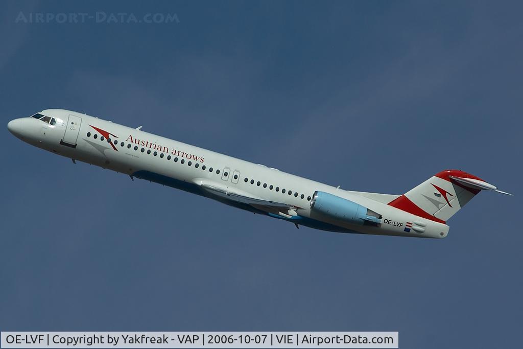 OE-LVF, 1993 Fokker 100 (F-28-0100) C/N 11483, Austrian Arrows Fokker 100