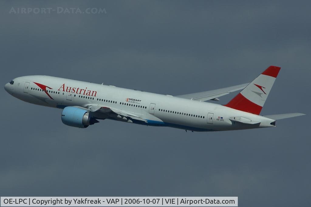 OE-LPC, 2002 Boeing 777-2Z9/ER C/N 29313, Austrian Airlines Boeing 777-200