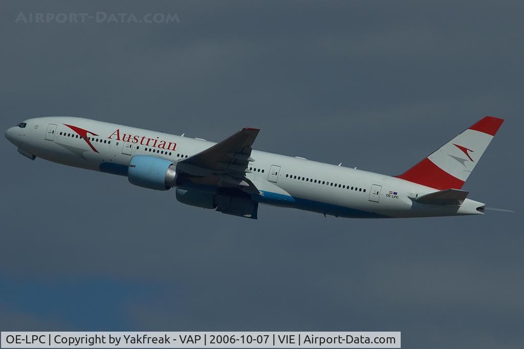 OE-LPC, 2002 Boeing 777-2Z9/ER C/N 29313, Austrian Airlines Boeing 777-200