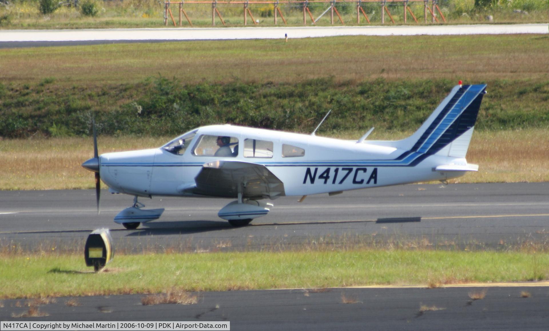 N417CA, 1978 Piper PA-28-161 C/N 28-7816345, Landing Runway 2L