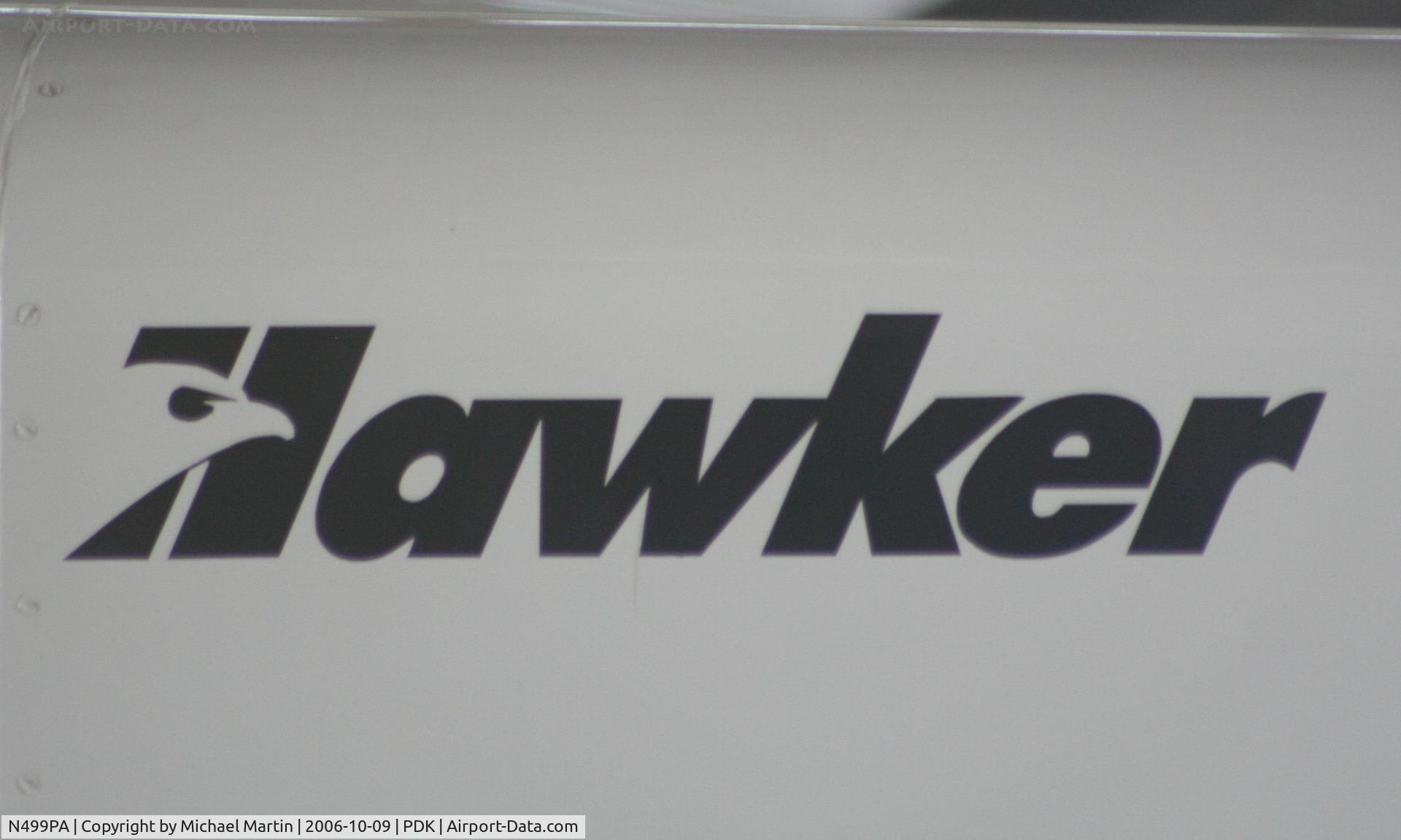 N499PA, 2005 Raytheon Hawker 800XP C/N 258739, It's a Hawker!
