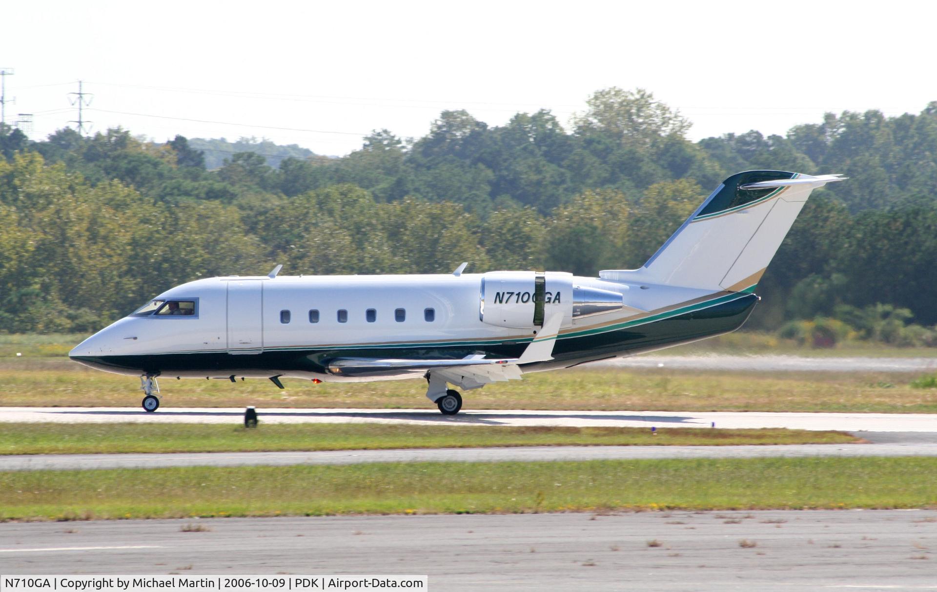 N710GA, 1983 Canadair Challenger 601 (CL-600-2A12) C/N 3008, Landing Runway 2R