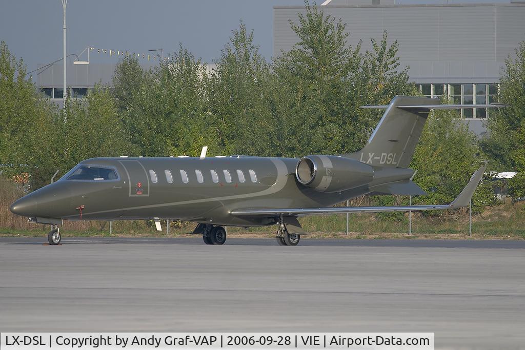 LX-DSL, 2001 Learjet 45 C/N 45-158, GAC West at Vienna International Airport