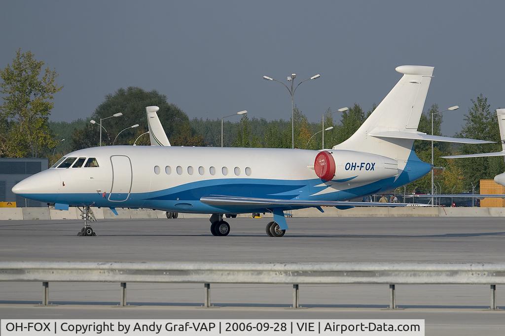 OH-FOX, 2005 Dassault Falcon 2000EX C/N 67, GAC West at Vienna International Airport