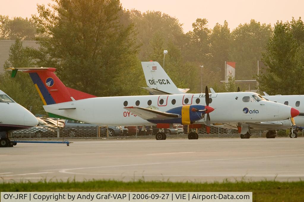 OY-JRF, 1986 Beech 1900C C/N UB-66, GAC West at Vienna International Airport