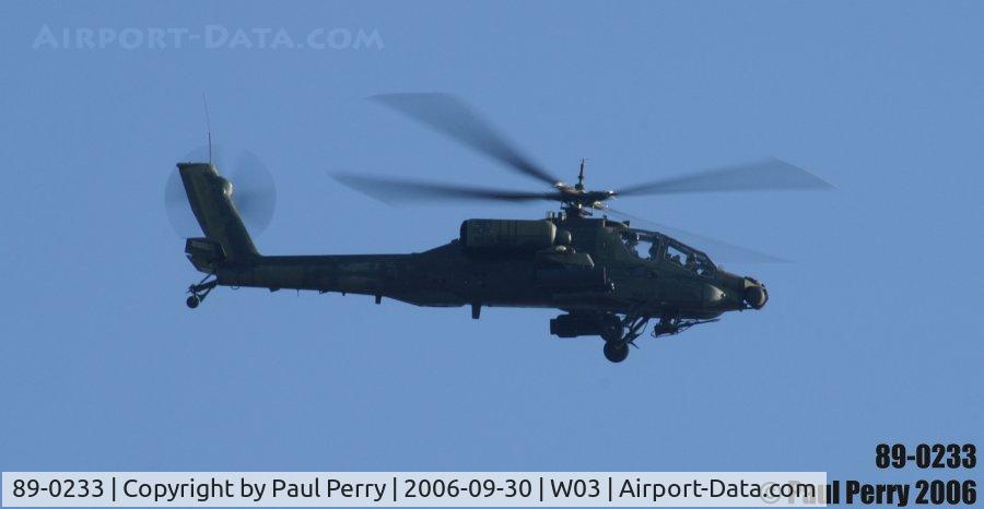 89-0233, 1989 McDonnell Douglas AH-64A Apache C/N PV635, Death from Above!  The 130th Aviation Regiment inbound