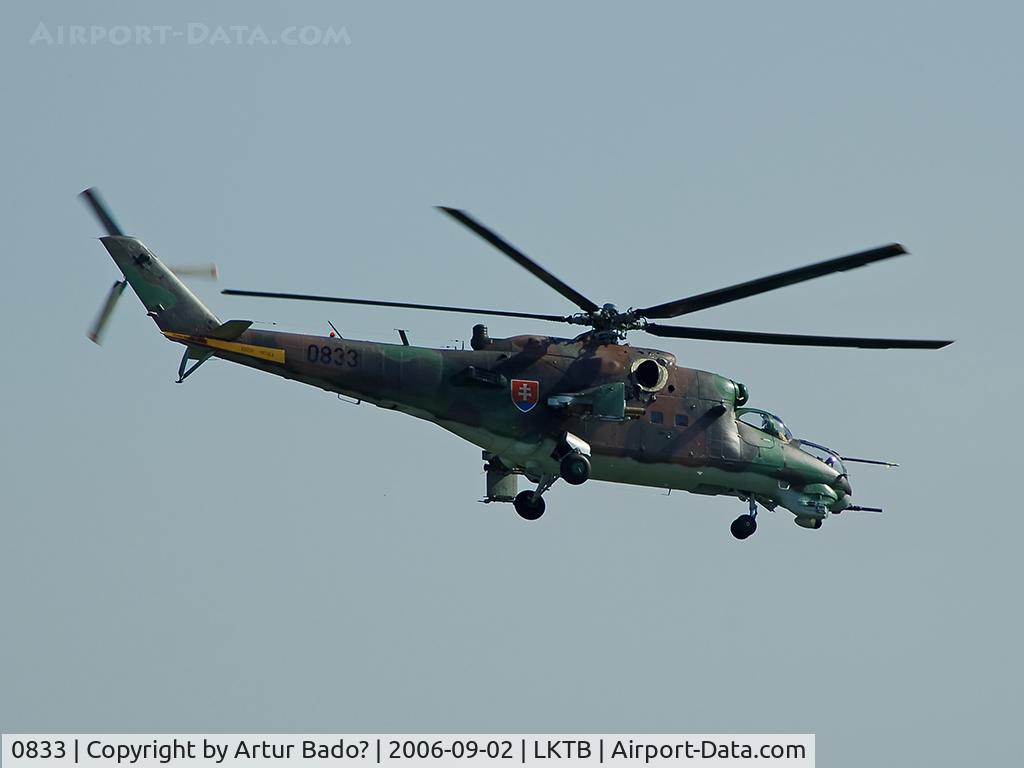 0833, Mil Mi-24V Hind E C/N 730833, Slovakia Air Force