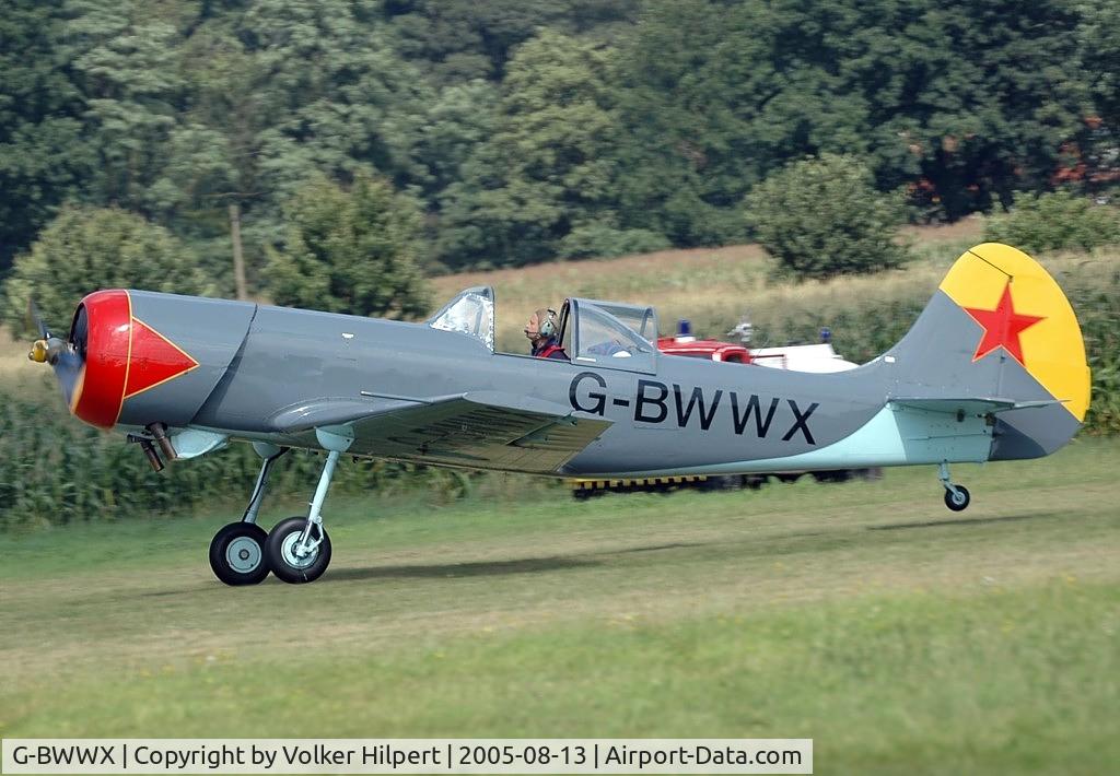 G-BWWX, 1985 Yakovlev Yak-50 C/N 853003, Yakovlev Yak-50