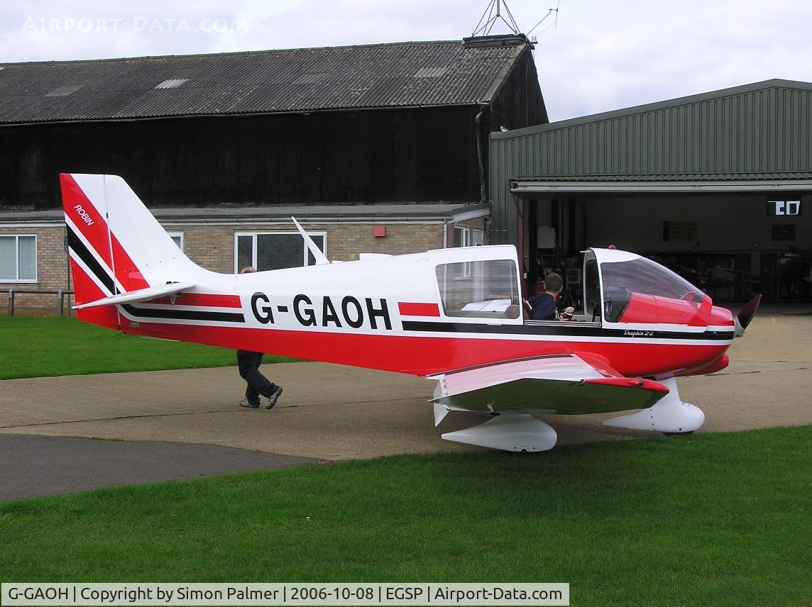 G-GAOH, 1977 Robin DR-400-108  Dauphin 2+2 C/N 1217, Robin DR400 at Sibson airfield