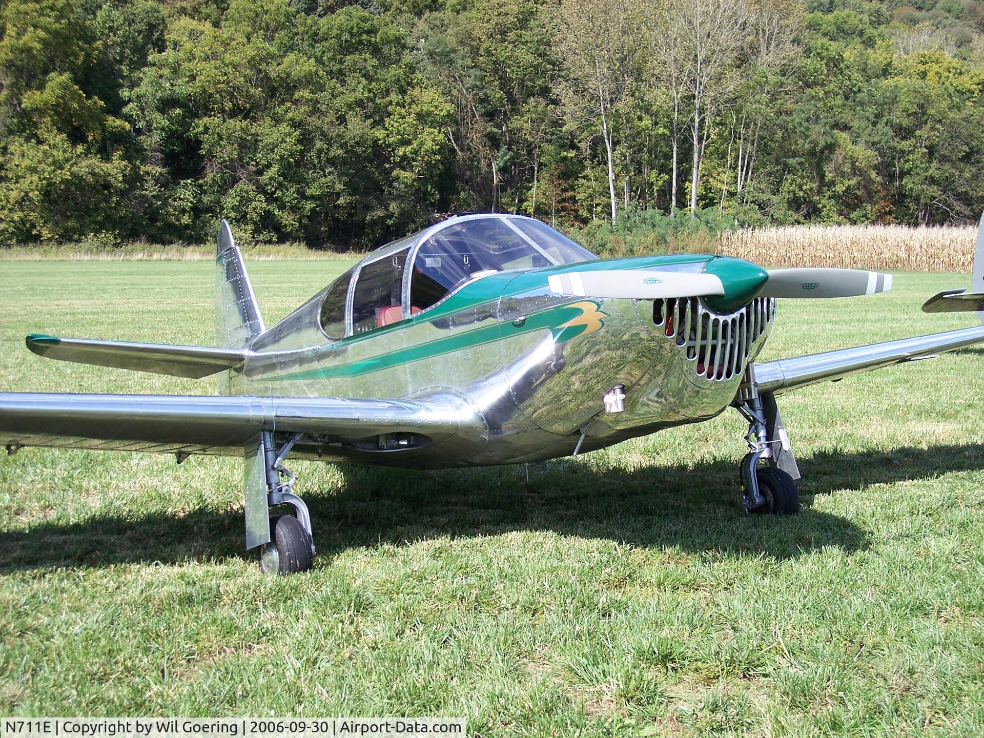 N711E, 1948 Temco GC-1B Swift C/N 3693, Swift at Lee Bottom Flying Field