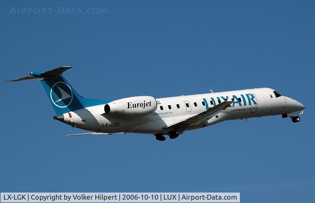 LX-LGK, 2005 Embraer ERJ-135LR (EMB-135LR) C/N 14500886, Embraer ERJ-135LR