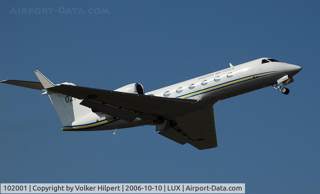 102001, 1987 Gulfstream Aerospace G-IV (Tp102C) C/N 1014, Gulfstream Aerospace Gulfstream IV of the Swedish Air Force